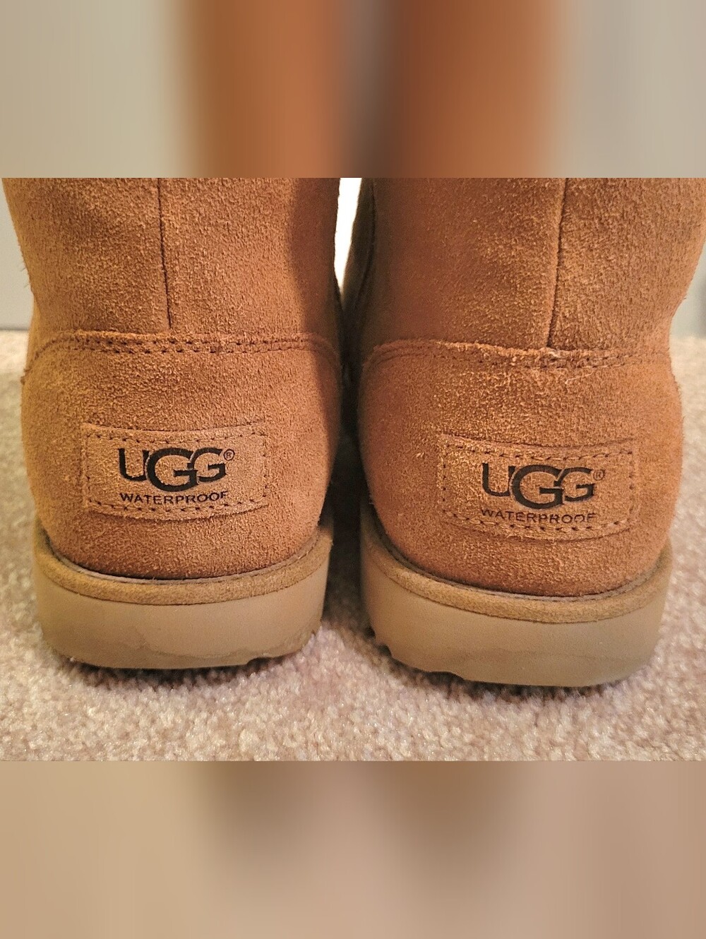 UGG Viki Suede Boots Chestnut Size 4 - Picture 7 of 10